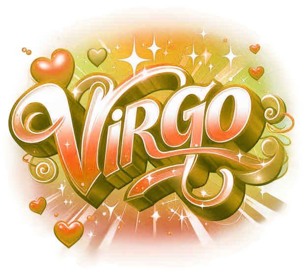 Virgo 2 Orange Zodiac DTF (direct-to-film) Transfer