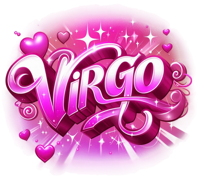Virgo 2 Pink Zodiac DTF (direct-to-film) Transfer