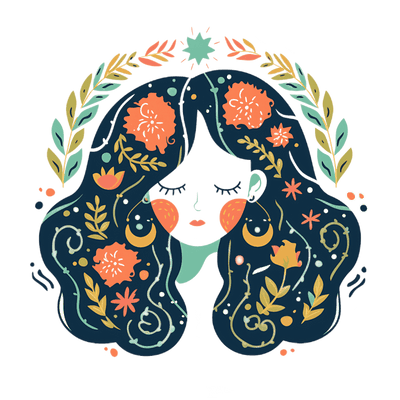 Virgo Girl Zodiac DTF (direct-to-film) Transfer