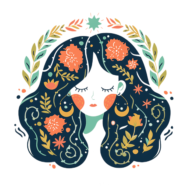 Virgo Girl Zodiac DTF (direct-to-film) Transfer