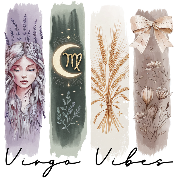 Virgo Vibes 4 Brush Strokes DTF (direct-to-film) Transfer