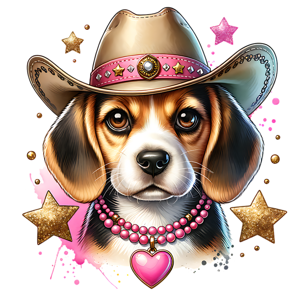 WESTERN BEAGLE DTF (direct-to-film) Transfer