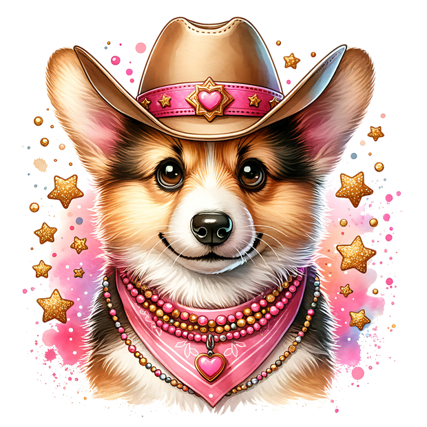 WESTERN CORGI DTF (direct-to-film) Transfer