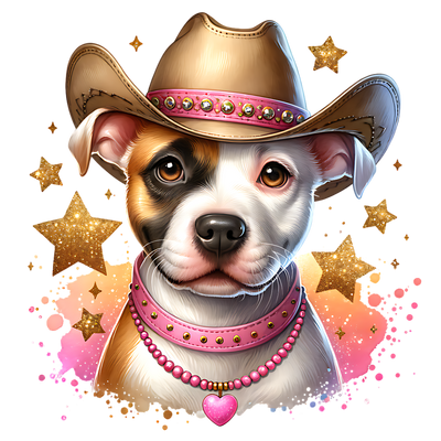 WESTERN PITBULL DTF (direct-to-film) Transfer