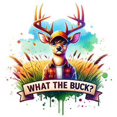 WHAT THE BUCK DTF (direct-to-film) Transfer
