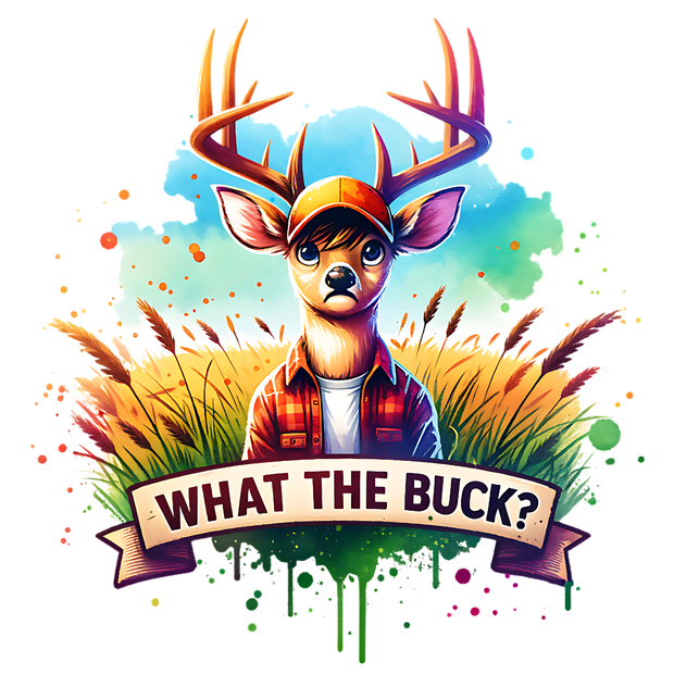 WHAT THE BUCK DTF (direct-to-film) Transfer