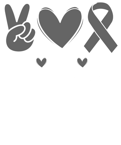 White Font Peace Love Cure DTF (direct to film) Transfer