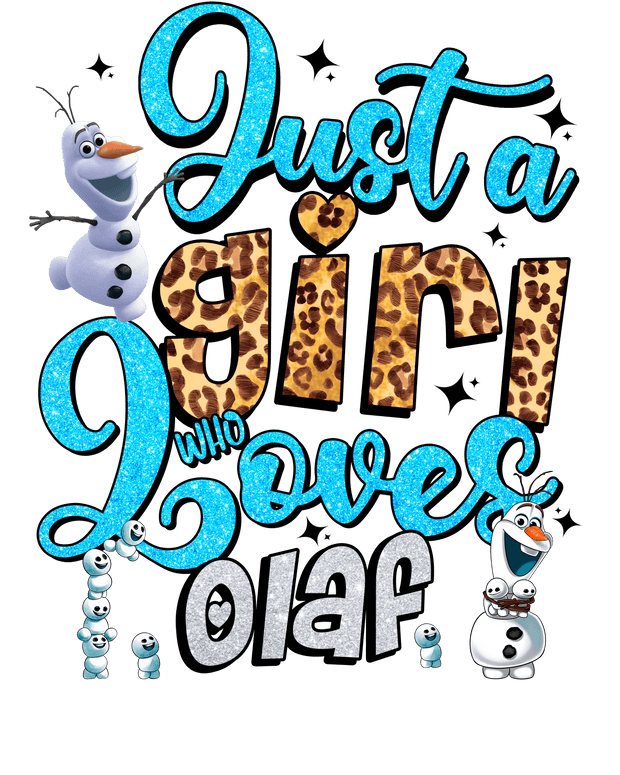 Who Loves Olaf Valentine DTF (direct-to-film) Transfer