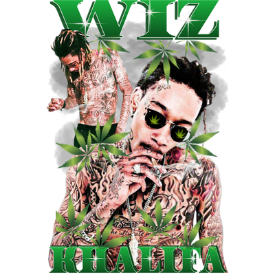 Wiz in Green With Silver Chain & Tatted Body DTF (direct-to-film)