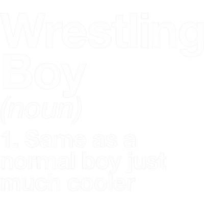 Wrestling Boy Definition DTF (direct-to-film) Transfer