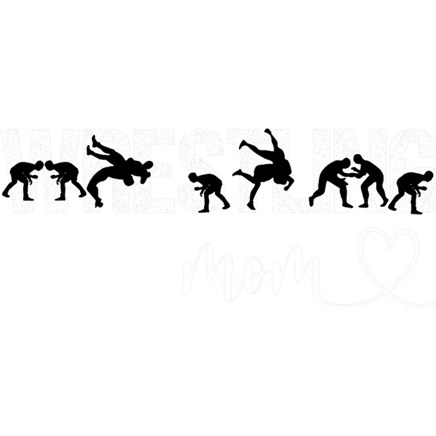 Wrestling Mom with Heart DTF (direct-to-film) Transfer