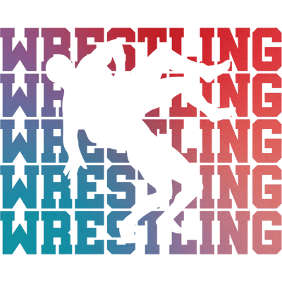 Wrestling Stacked DTF (direct-to-film) Transfer