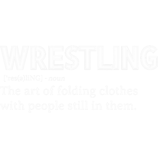 Wrestling White Stencil Font DTF (direct-to-film) Transfer