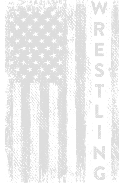 Wrestling Written in Flag DTF (direct-to-film) Transfer