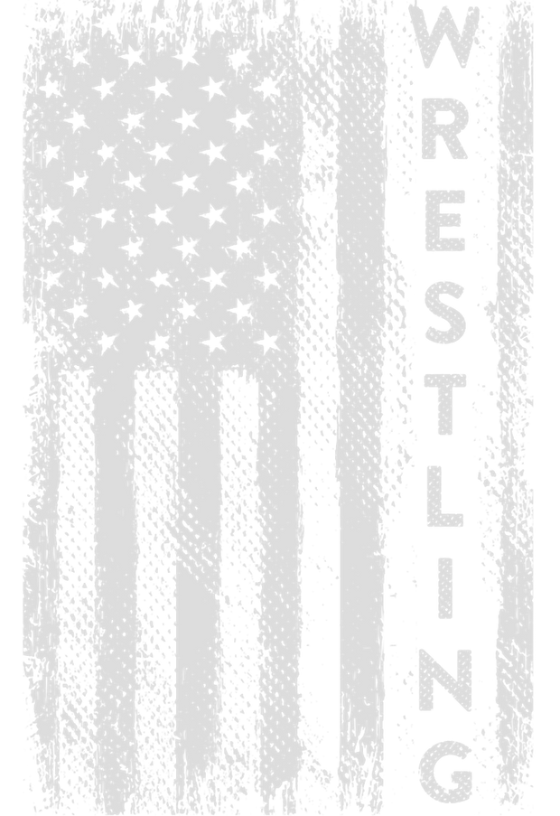 Wrestling Written in Flag DTF (direct-to-film) Transfer