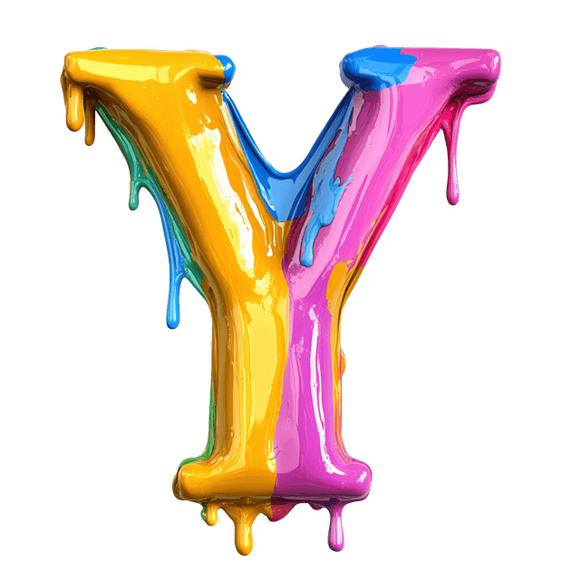 Y Color Drip DTF (direct-to-film) Transfer