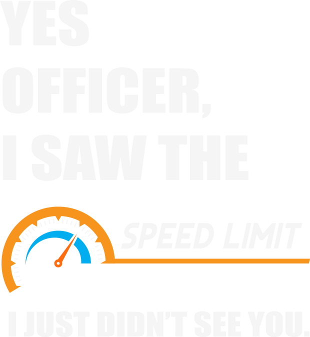 Yes Officer in White Font DTF (direct-to-film) Transfer