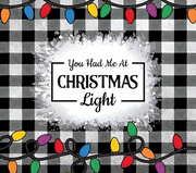 You had me at Christmas Lights Plaid 20 oz Skinny Tumbler Wrap