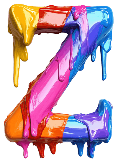 Z Color Drip DTF (direct-to-film) Transfer