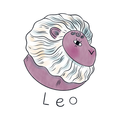 Zodiac ClipArt Leo DTF (direct-to-film) Transfer