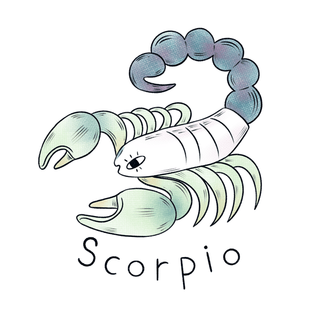 Zodiac Clipart Scorpio DTF (direct-to-film) Transfer