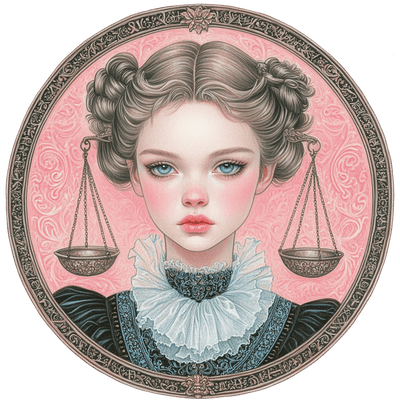 Zodiac Girl Libra DTF (direct-to-film) Transfer