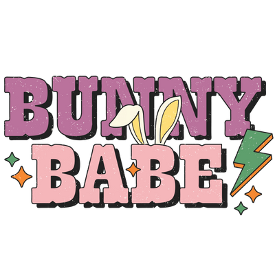 Bunny Babe For Easter DTF (direct-to-film) Transfer - Twisted Image Transfers