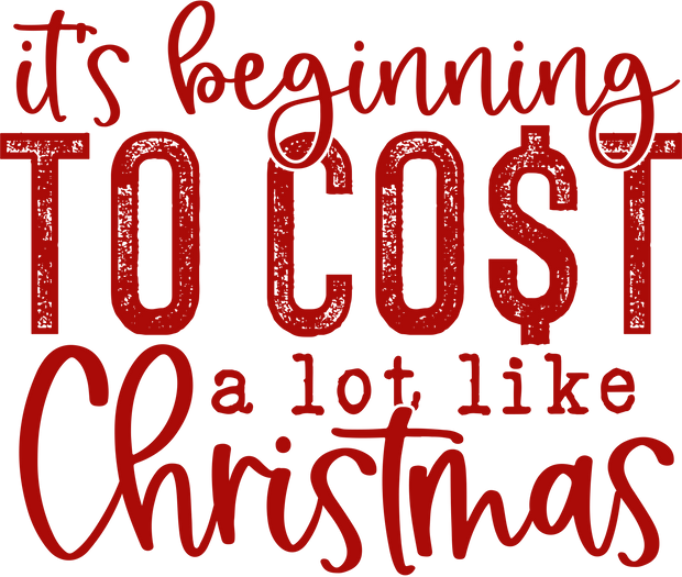 Christmas (Cost a Lot Like Christmas Red) - DTFreadytopress