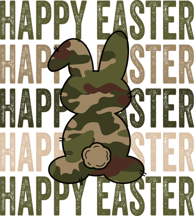 Easter (Happy Easter Stacked camobunny) - DTFreadytopress