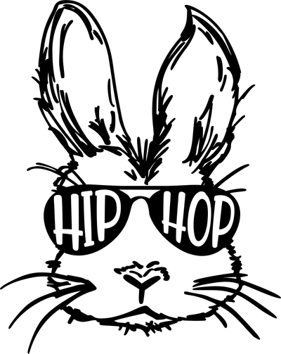 Easter (HIPHOP Bunny Glasses Black) - DTFreadytopress