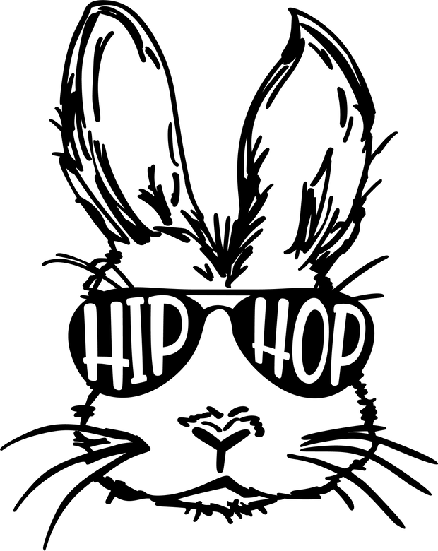Easter (HIPHOP Bunny Glasses Black) - DTFreadytopress