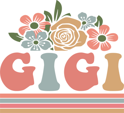 Grandparent (Gigi Flowers Retro) - DTFreadytopress