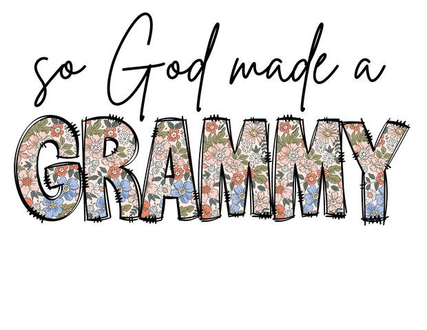 Grandparent (So God Made a Grammy (Floral) - DTFreadytopress