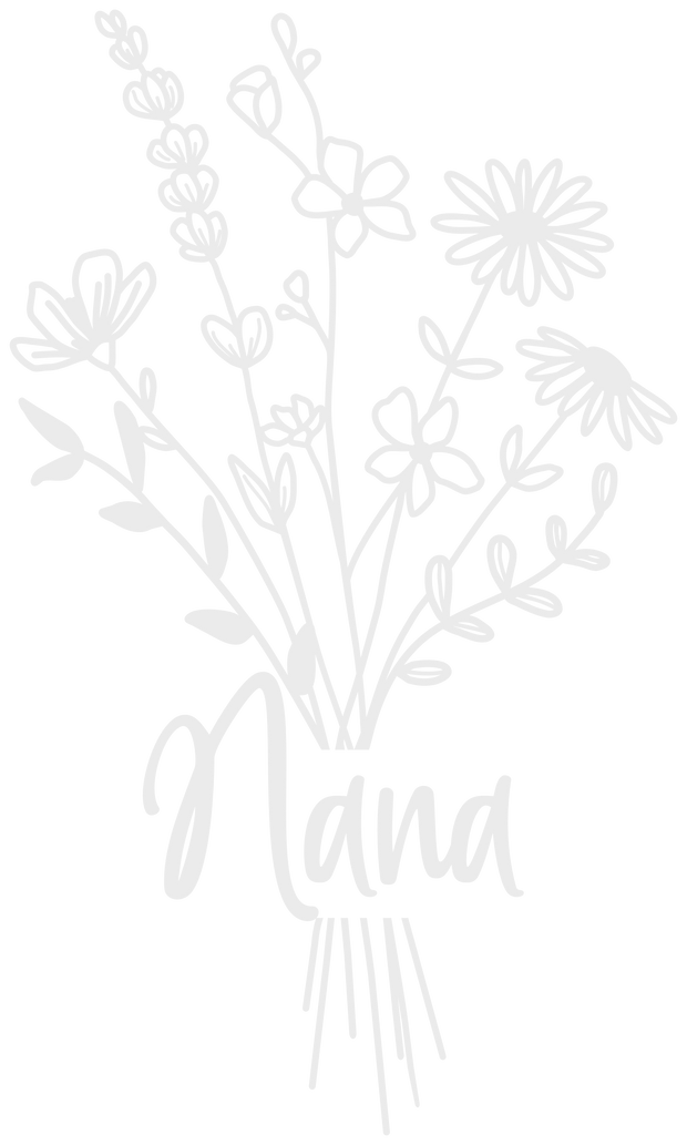 Grandparent (Wildflower Bouquet Nana (White) - DTFreadytopress