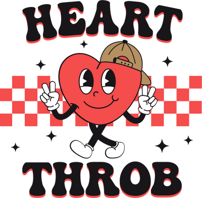 Heart Throb DTF (direct-to-film) Transfer - Twisted Image Transfers