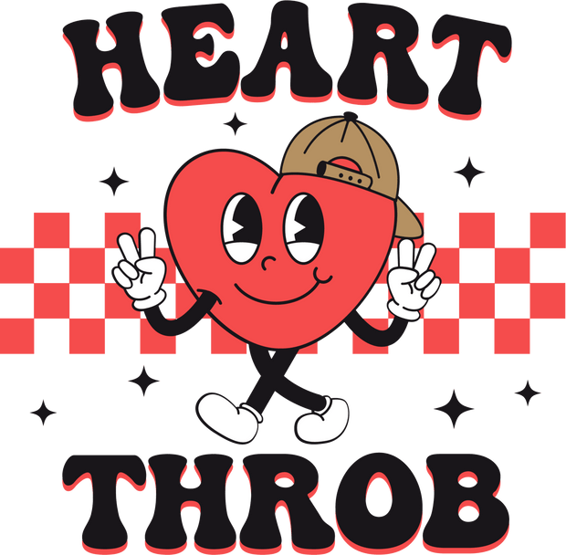 Heart Throb DTF (direct-to-film) Transfer - Twisted Image Transfers