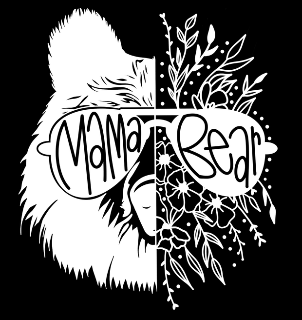 Mama Bear Thumbnail Background DTF (direct-to-film) Transfer - Twisted Image Transfers