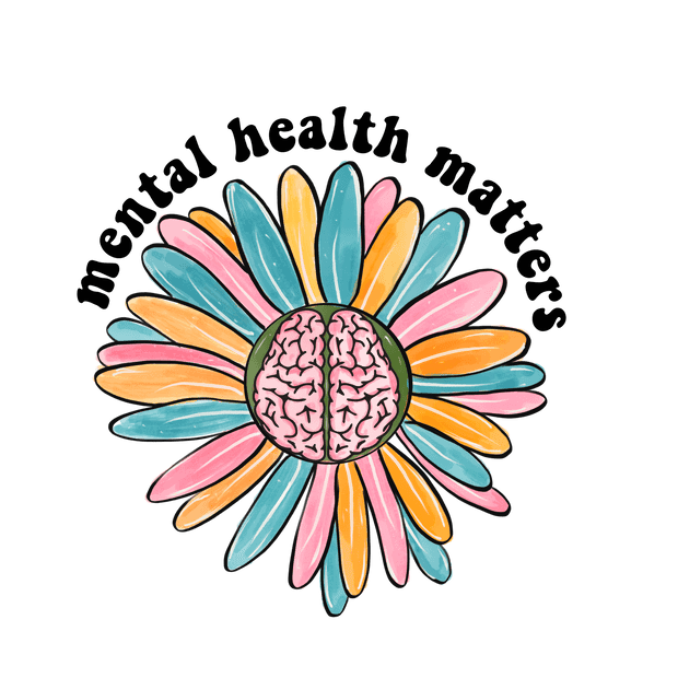 Mental Health Flower Brain - DTFreadytopress