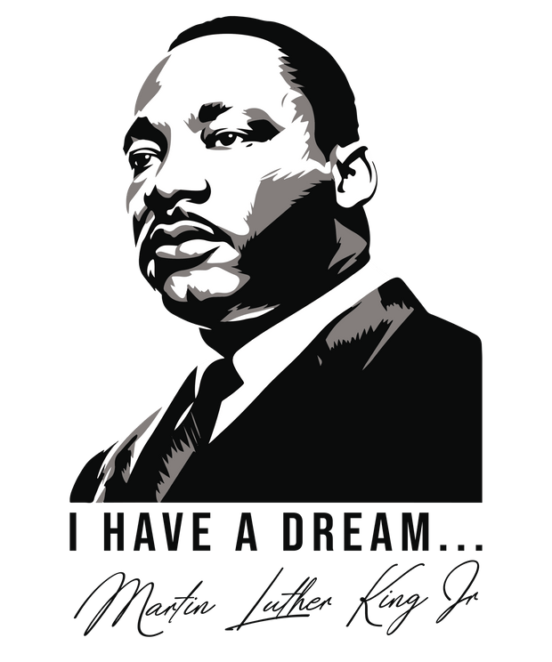 MLK I Have a Dream with Signature DTF (direct-to-film) Transfer - Twisted Image Transfers