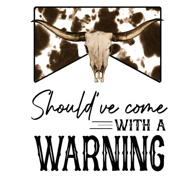 Morgan Wallen (Should Have Come With a Warning Cow Skull) - DTFreadytopress