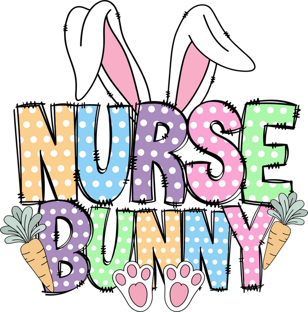 Nurse Bunny DTF (direct-to-film) Transfer - Twisted Image Transfers