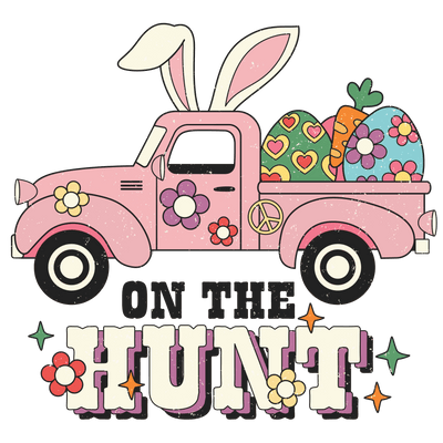 On the Hunt Easter Truck DTF (direct-to-film) Transfer - Twisted Image Transfers