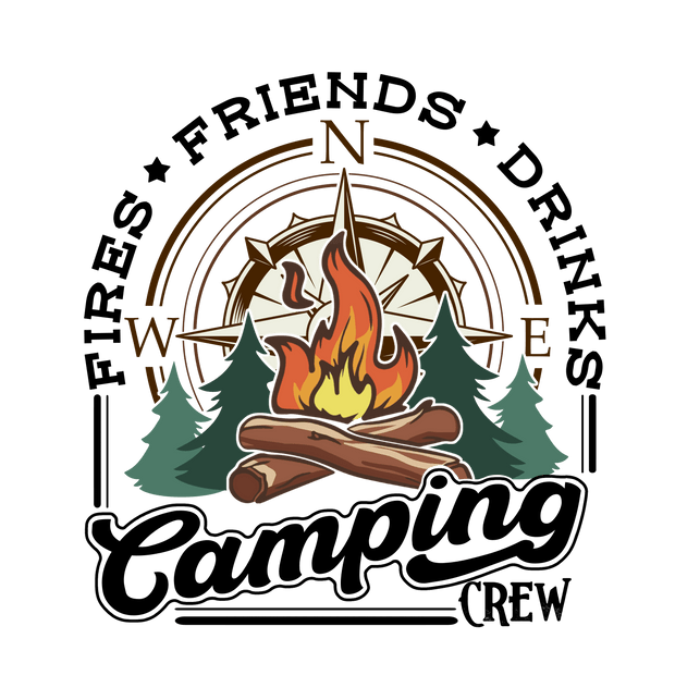 Outdoor Living (Fires Friends and Drinks Camping Crew) - DTFreadytopress