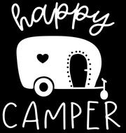 Happy Camper Heart DTF (direct-to-film) Transfer