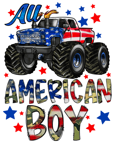 Patriotic (All American Boy Monster Truck) - DTFreadytopress