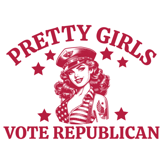 Pretty Girls Vote Republican DTF (direct-to-film) Transfer