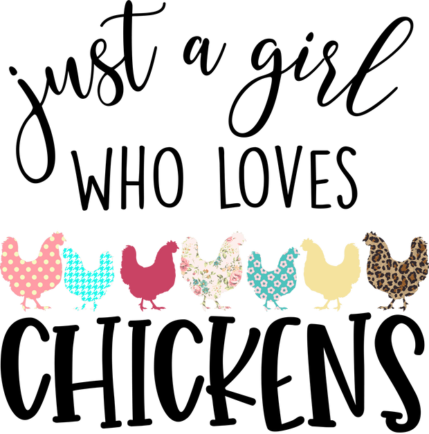 Rustic (Just a Girl Who Loves Chickens) - DTFreadytopress