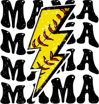 Sports (Mama Softball (Lightning Bolt) - DTFreadytopress