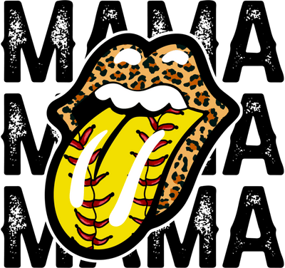 Sports (Mama Softball (Lips) - DTFreadytopress