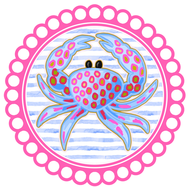 Summer (Southern Girl Charm Scalloped Crab Blue) - DTFreadytopress